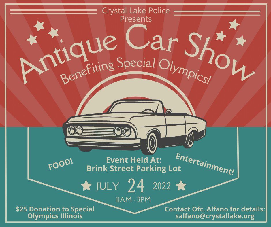 Crystal Lake Police Car Show for Special Olympics Illinois 41 Grant St, Crystal Lake, IL 60014