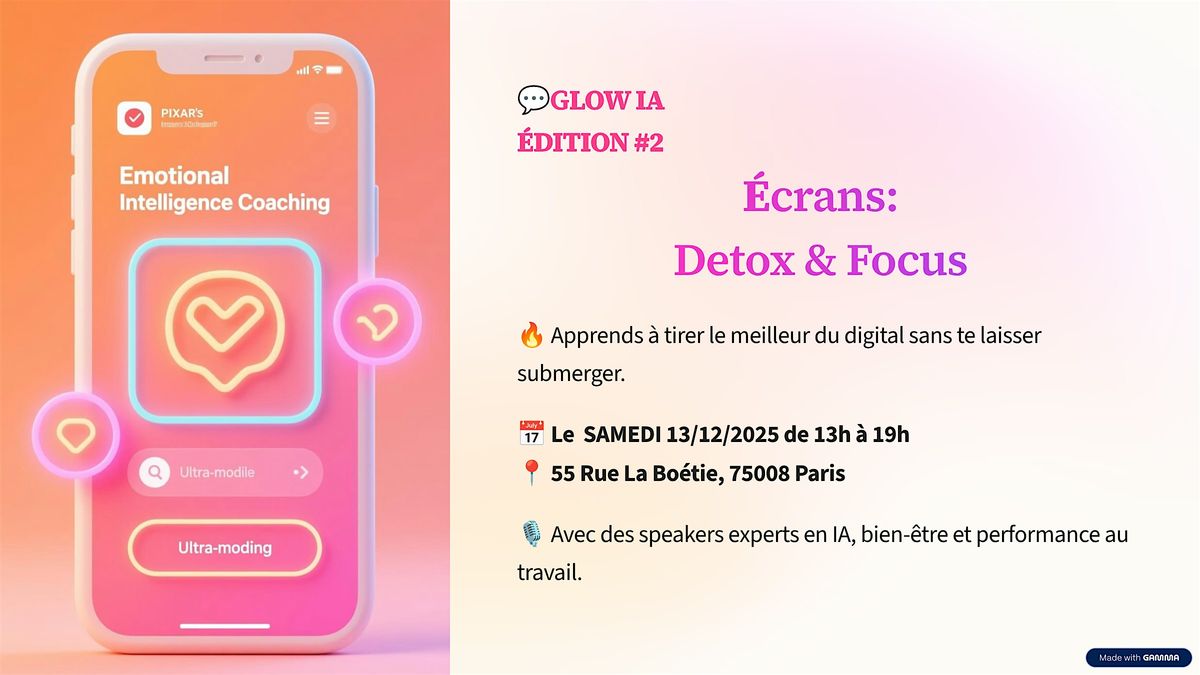 Les \u00e9crans : Allier Detox & Focus
