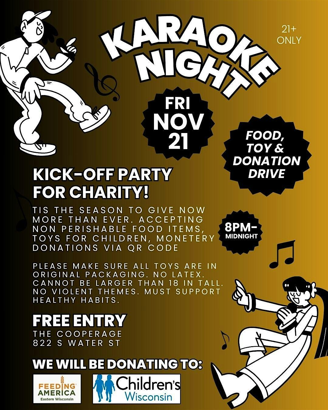 COOP KARAOKE TOY AND FOOD DRIVE