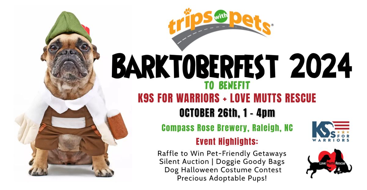 Barktoberfest 2025 Compass Rose Brewery, Raleigh, NC October 26, 2025