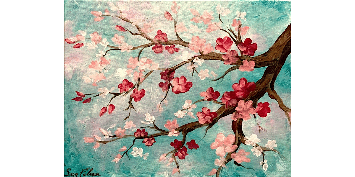 Beautiful Cherry Blossoms - Paint and Sip in New Braunfels | Classpop!\u2122
