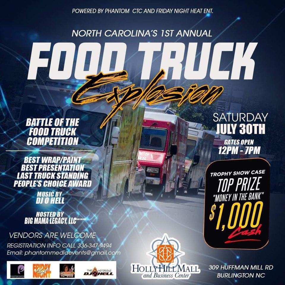 Food Truck Explosion Holly Hill Mall, Burlington, NC July 30, 2022