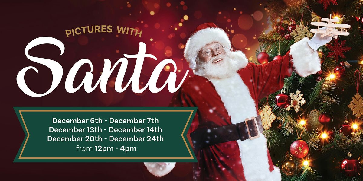 Pictures with Santa at Proud Bird!