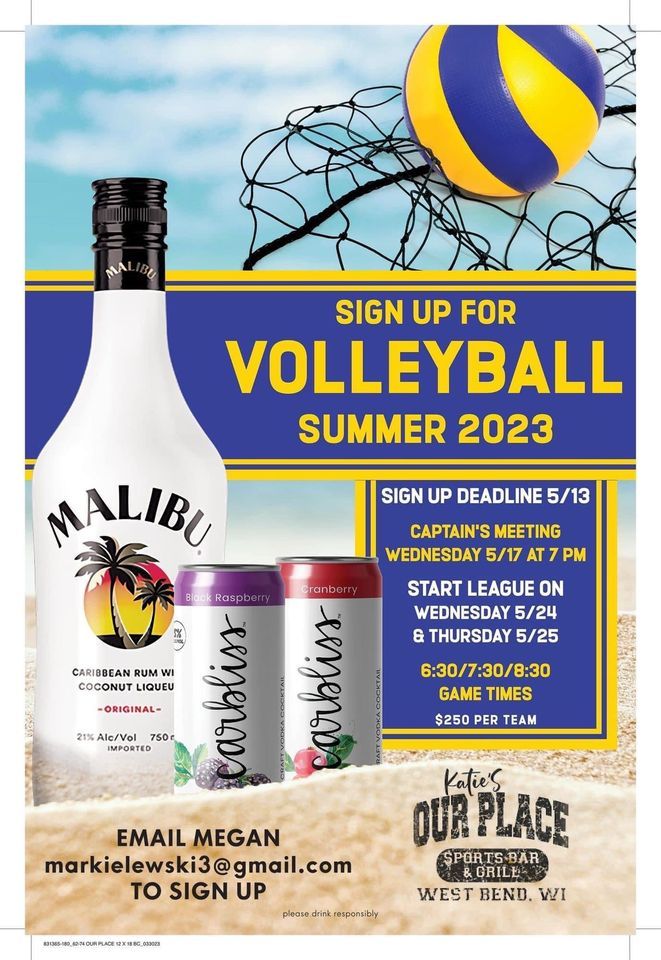 Summer volleyball Our Place, West Bend, WI May 19, 2023