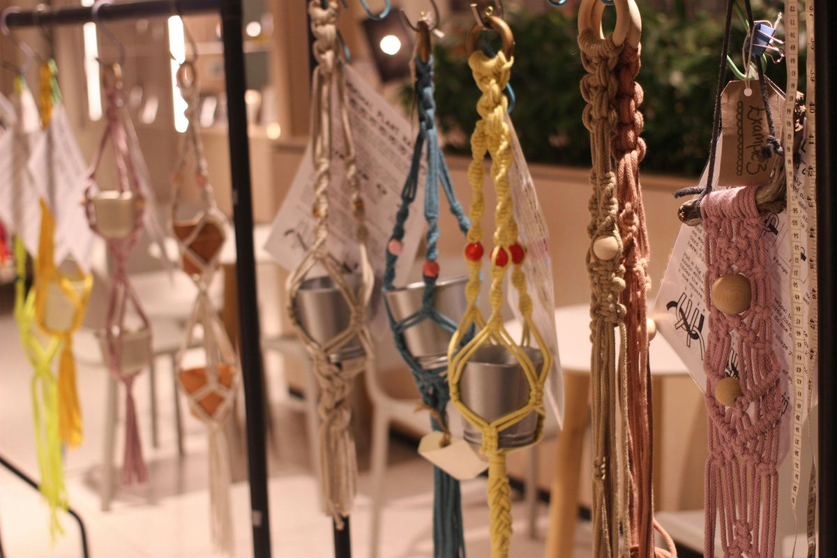 Macrame Plant Hangers Workshop at Kirkstall Forge