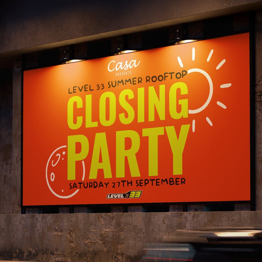 Casa presents; Level 33 Closing Party + Face 2 Face at The Depo