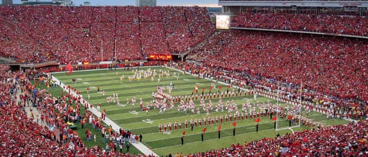 Maryland Terrapins at Nebraska Cornhuskers Football at Nebraska Memorial Stadium