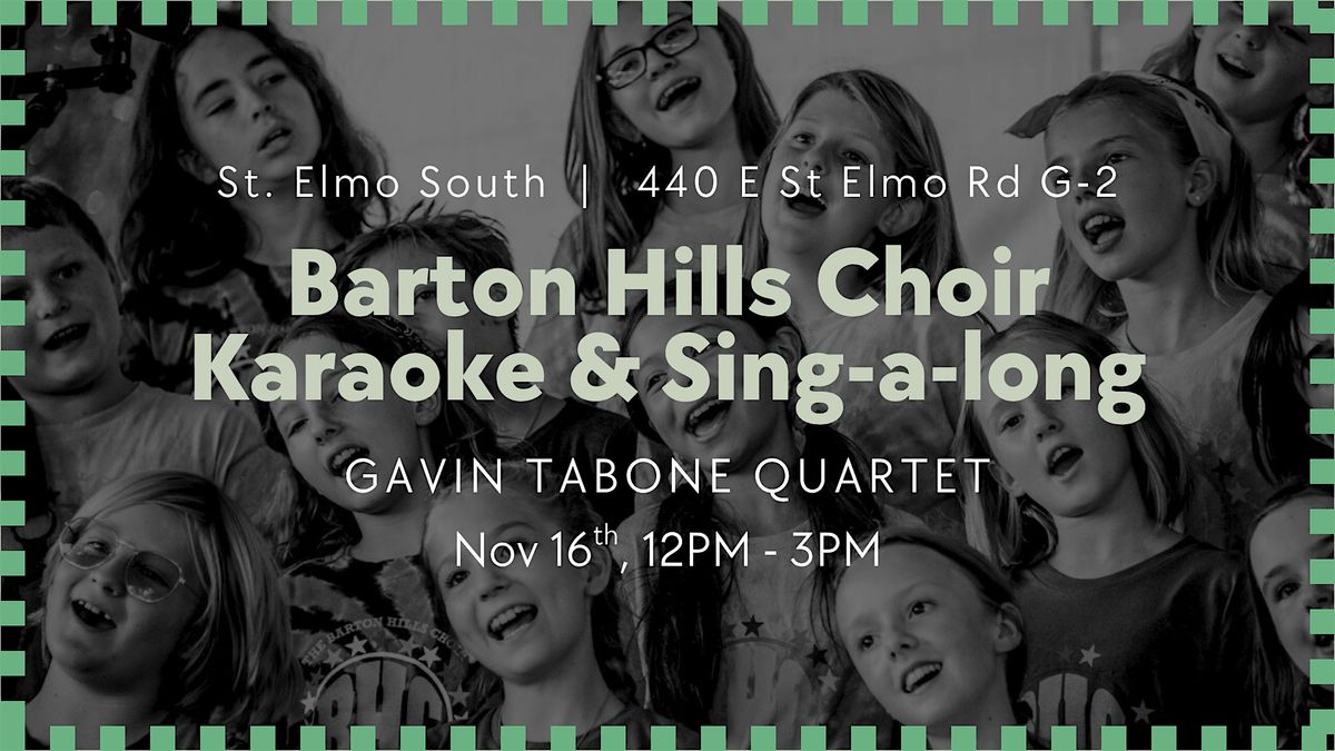 Barton Hills Choir Karaoke and Sing-along with Gavin Tabone