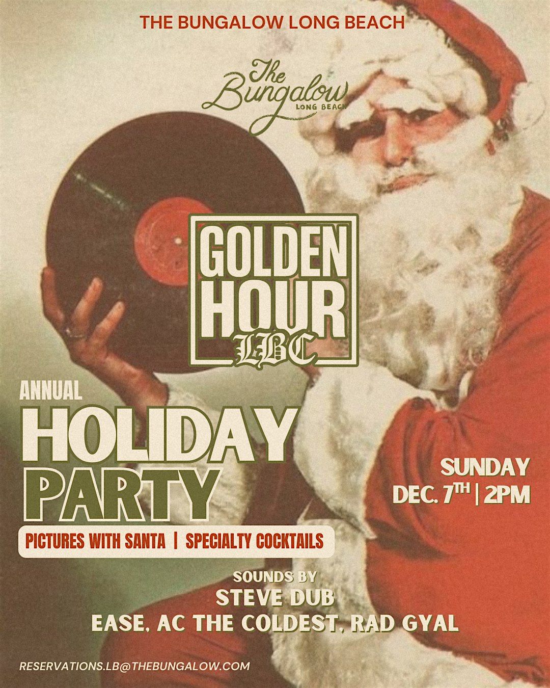 Golden Hour LBC R&B Day Party @ The Bungalow Long Beach