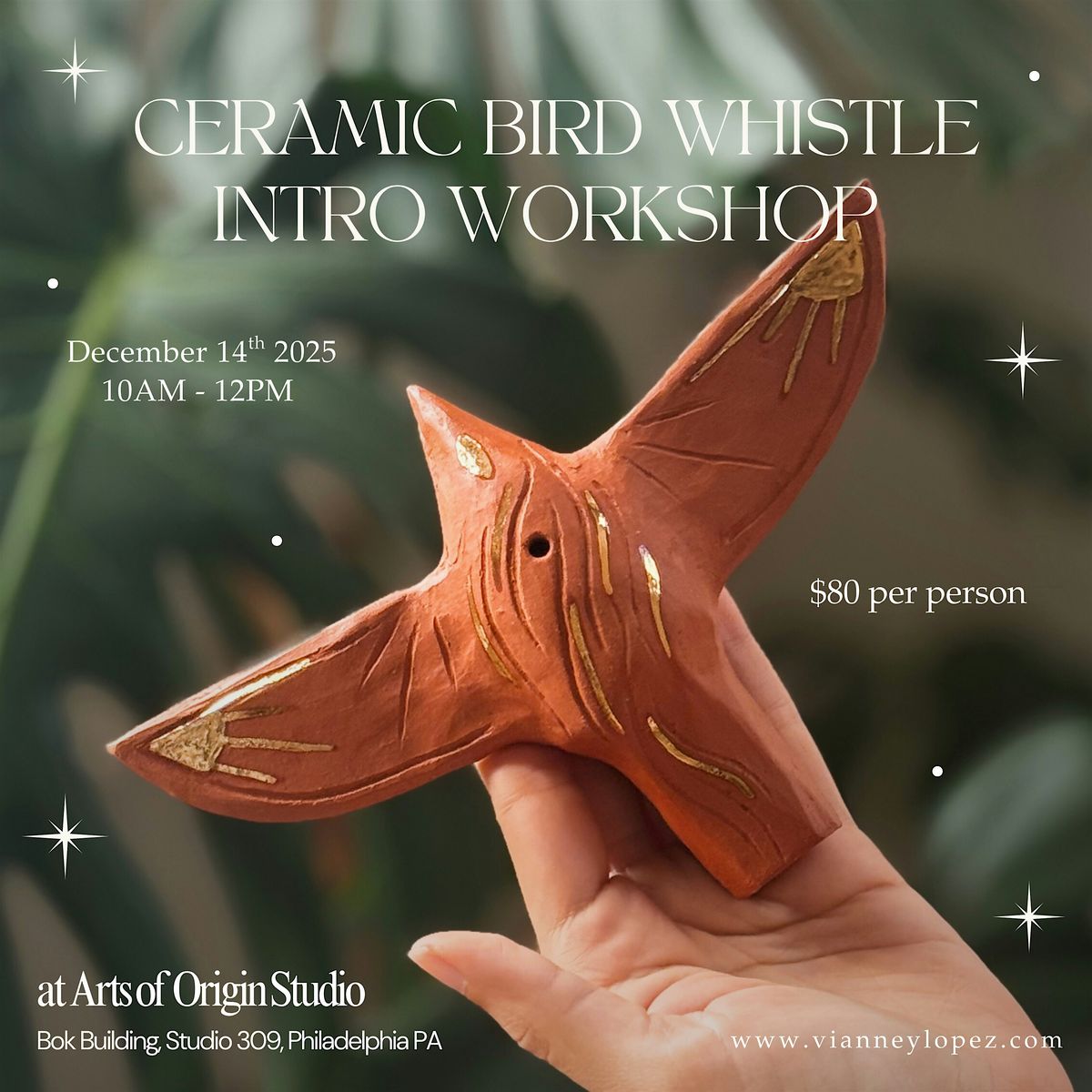 Ceramic Bird Whistle Intro Workshop