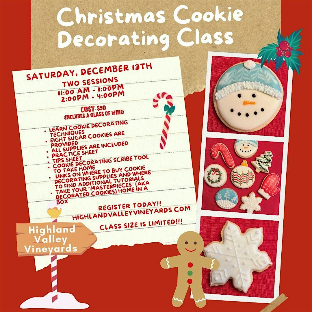 Christmas Cookie Decorating Class