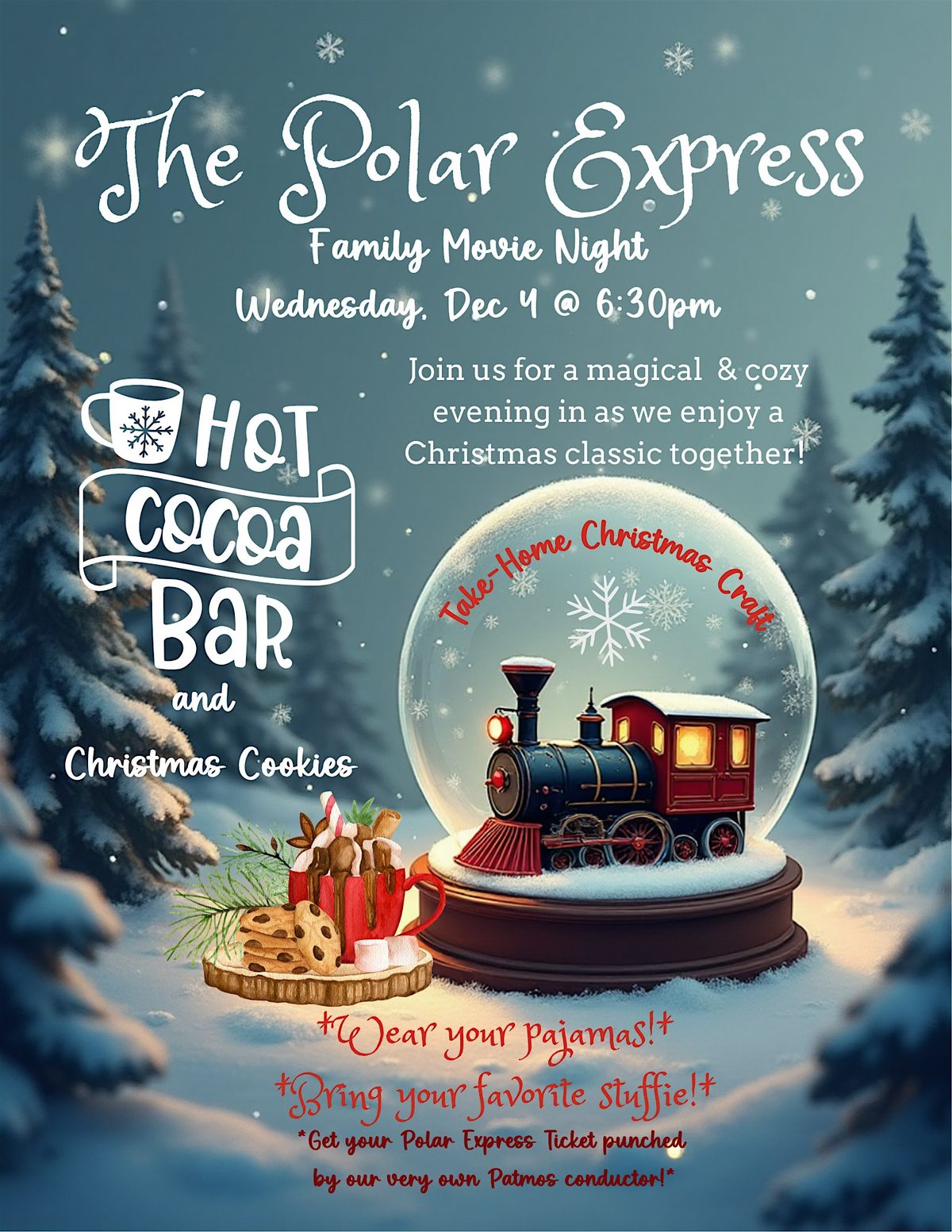 The Polar Express Family Movie Night @ Patmos Library