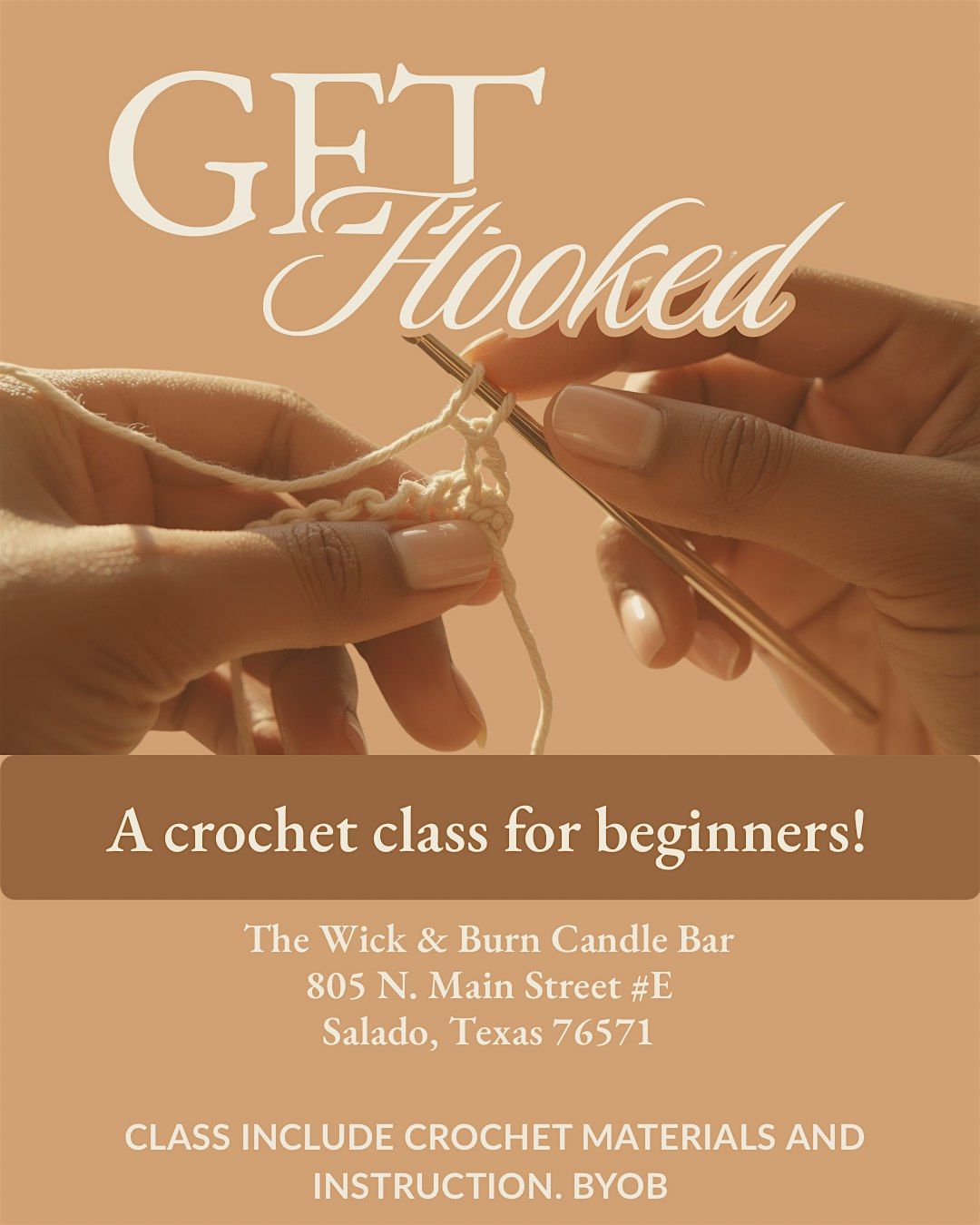 Get Hooked - A Crochet Class for Beginners