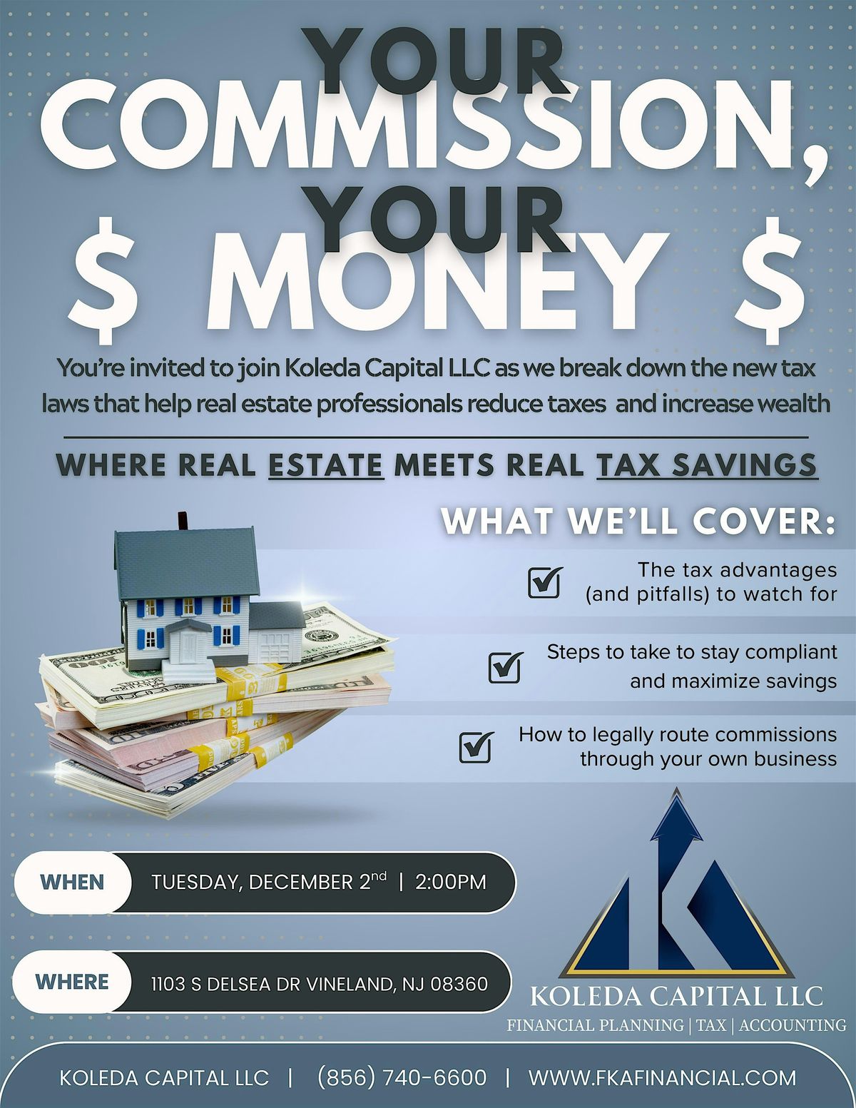 Your Commission, Your Money