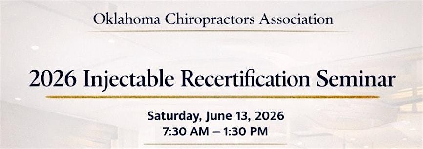 2026 OCA Injectable Recertification Seminar
