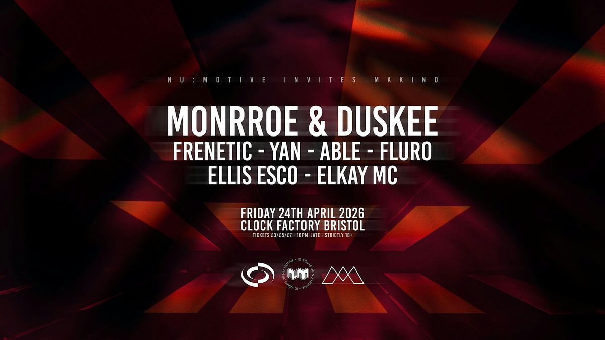 Nu:Motive Invites Makino: Monrroe & Duskee + More