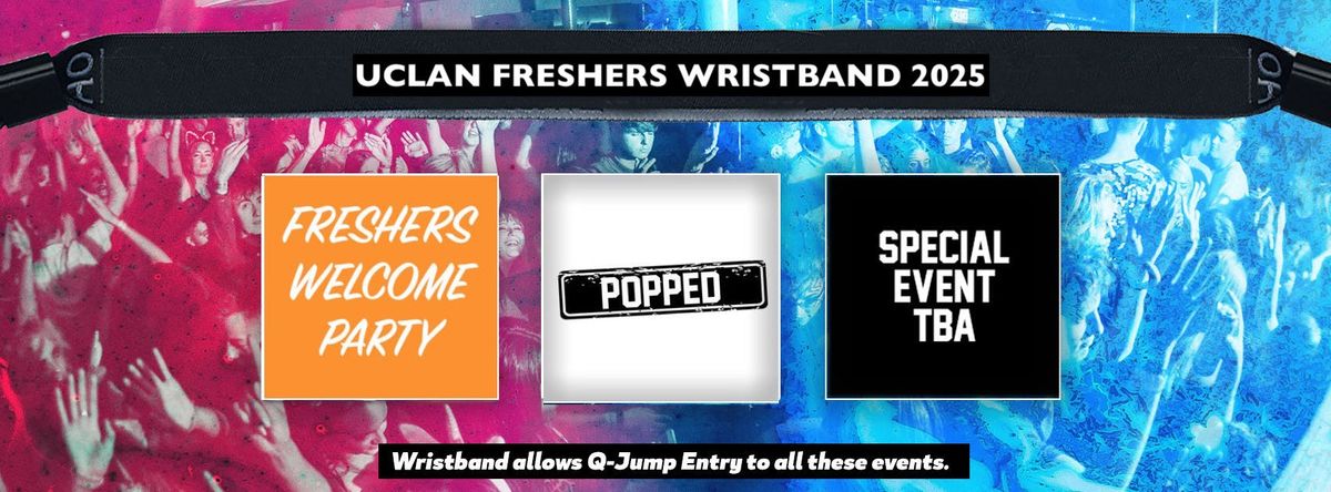 Central Lancs Freshers Invasion 2025 Wristband
