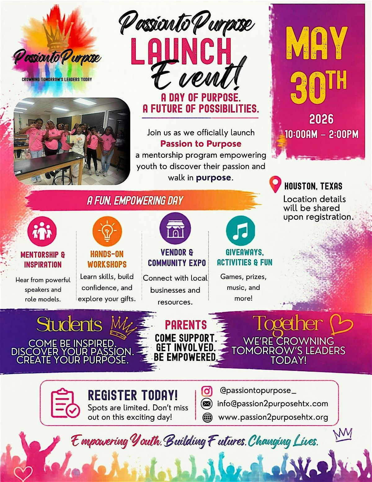Passion to Purpose Youth Launch | Confidence, Life Skills & Career Exposure