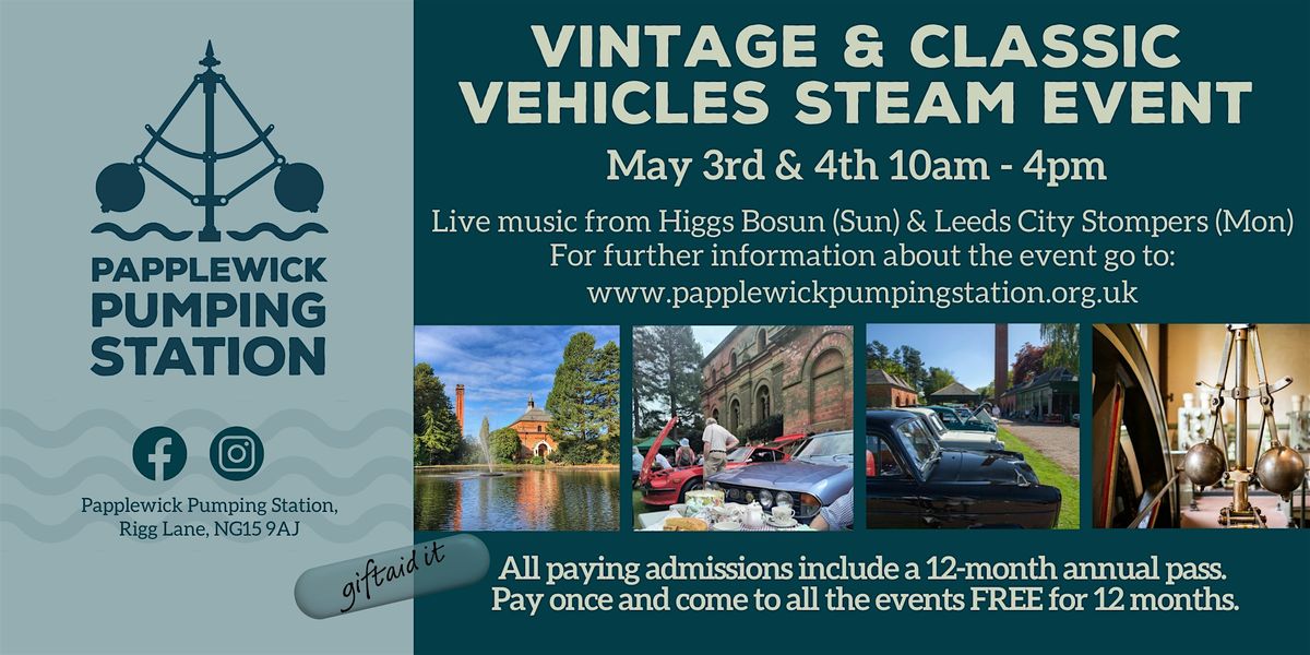 Vintage & Classic Vehicles Steam Event at Papplewick Pumping Station