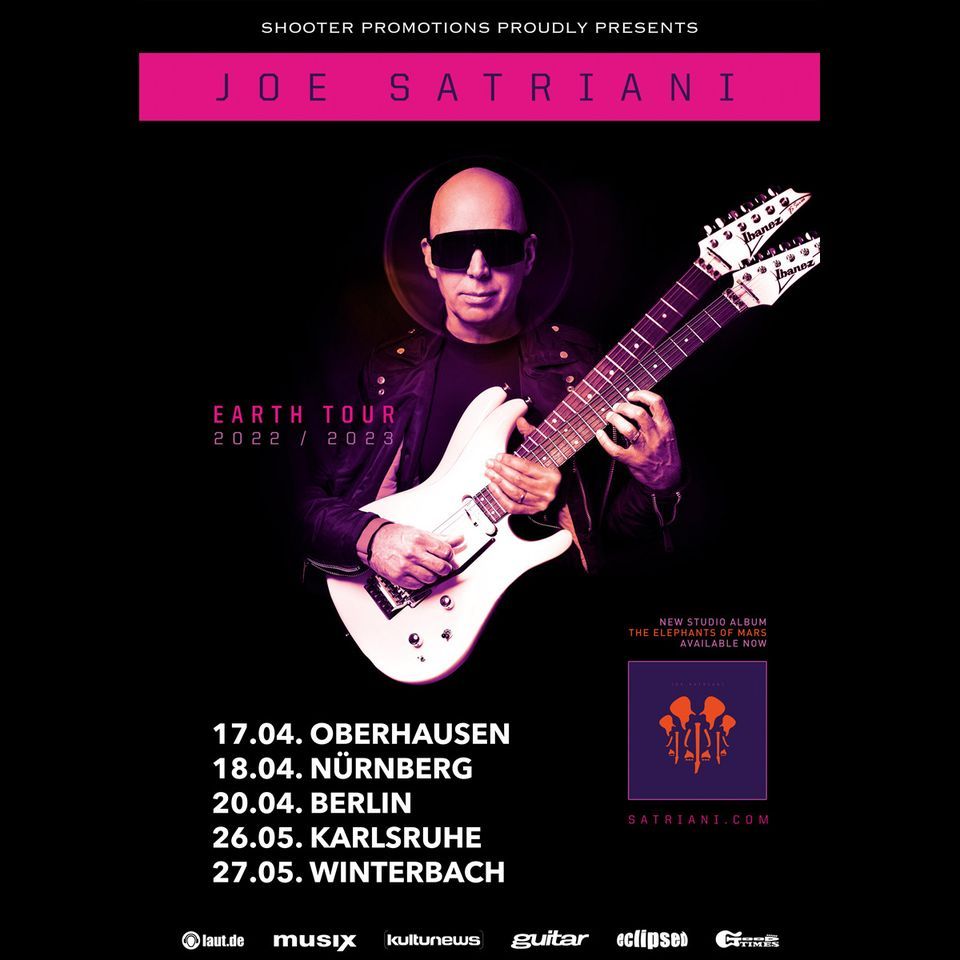 joe satriani earth tour europe