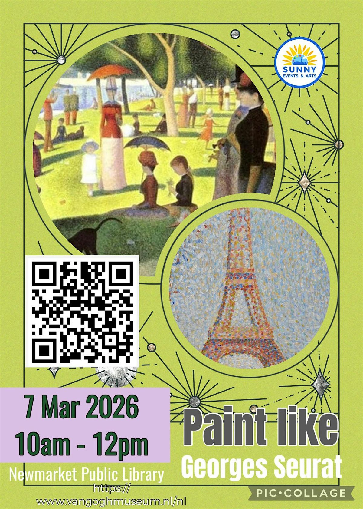 Art Workshop Paint like Georges Seurat \/ Adults
