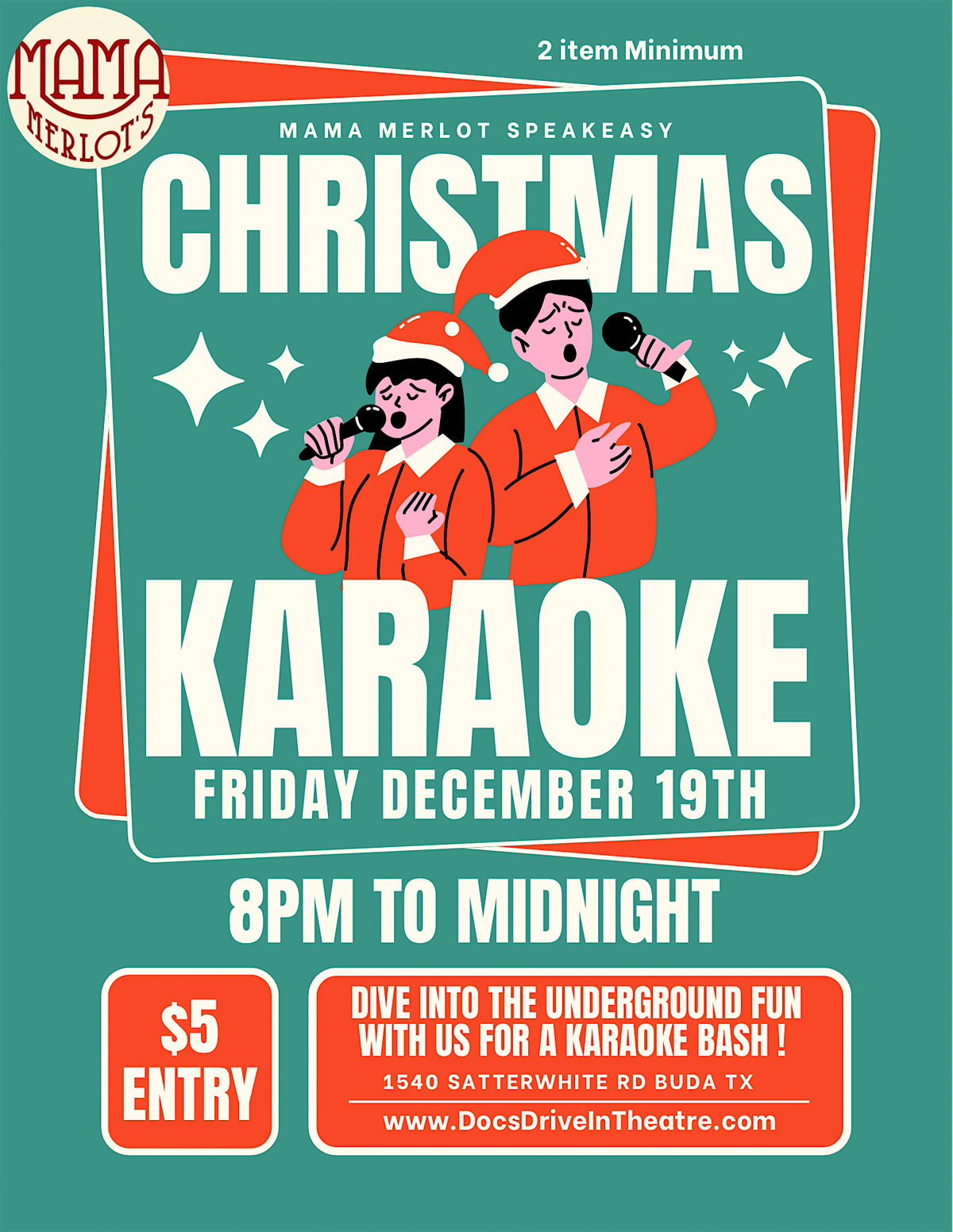 Christmas Karaoke at the Speakeasy