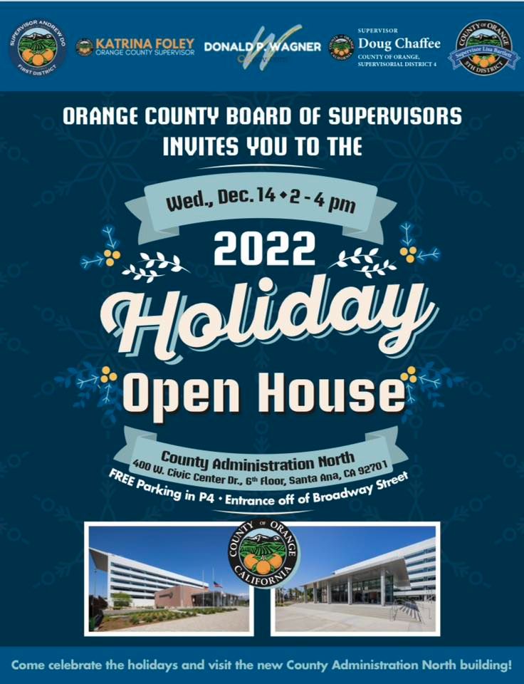 2022 Holiday Open House | 400 W Civic Center Dr, Santa Ana, CA 92701 ...