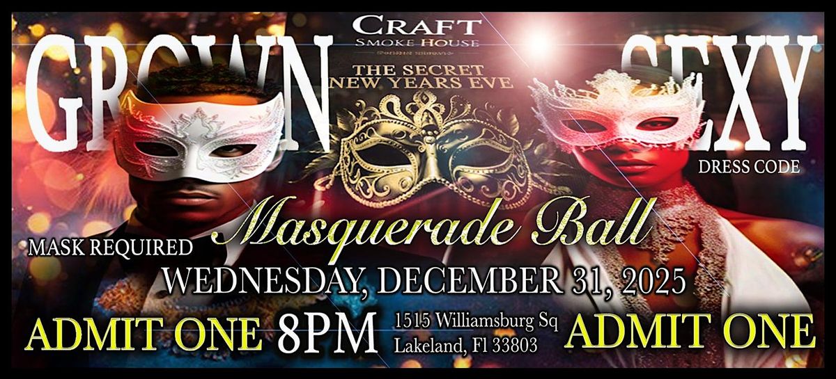 Craft Smoke House New Year Eve's Masquerade