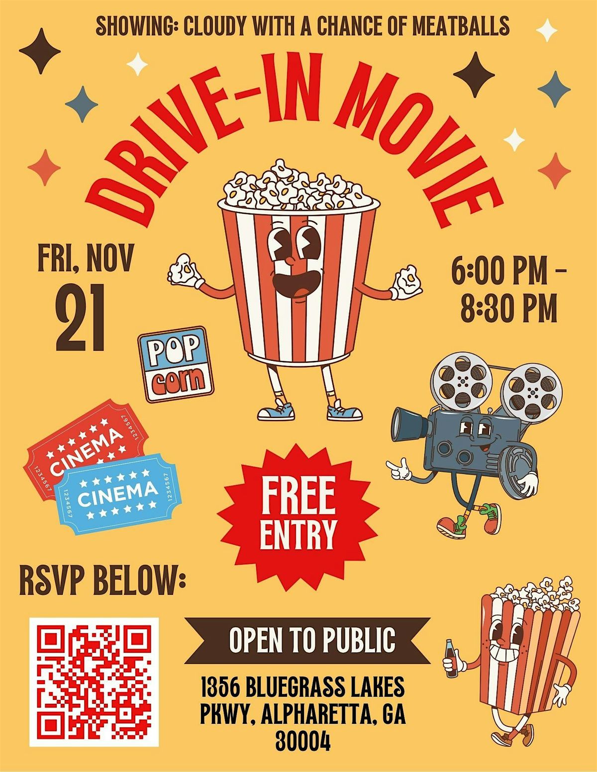 Drive-In Movie Night with AAC