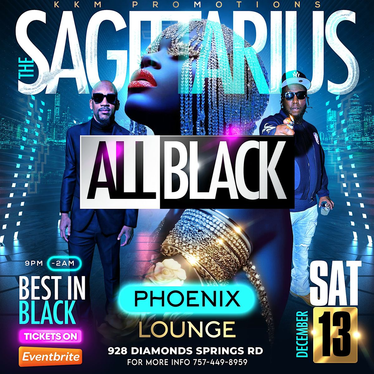 THE SAGITTARIUS ALL BLACK