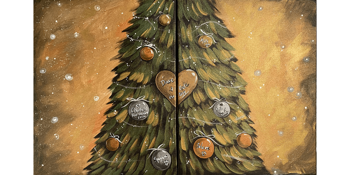 Glowing Christmas Tree Date Night - Paint and Sip in Sacramento | Classpop!\u2122