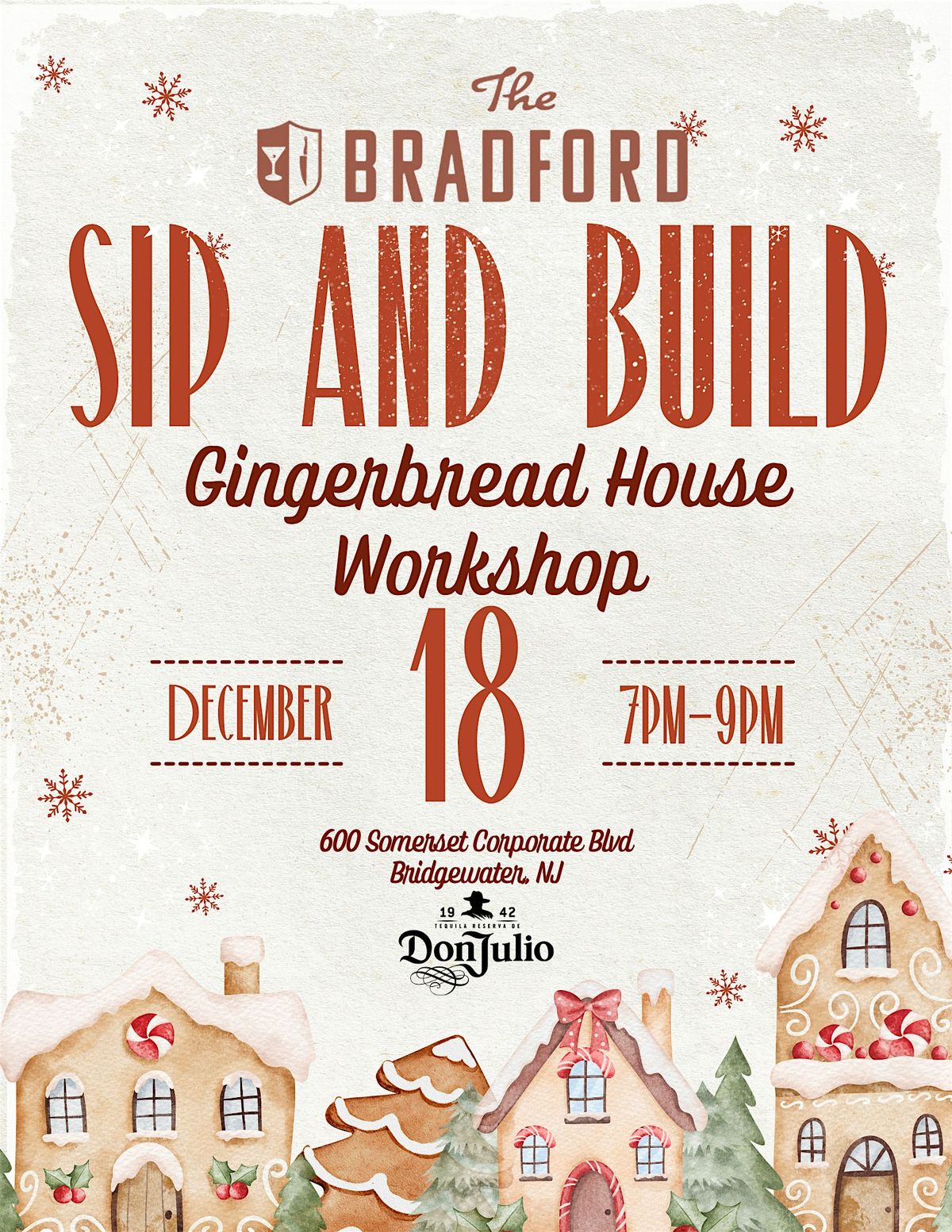 SIP AND BUILD GINGERBREAD HOUSE WORKSHOP