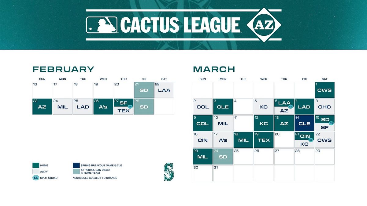 Spring Training - San Diego Padres at Seattle Mariners at Peoria Sports Complex