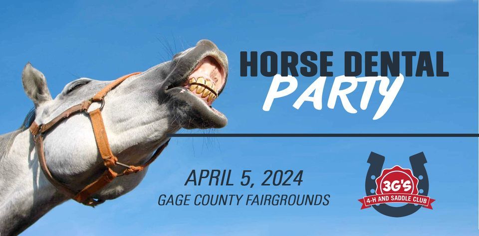 3Gs Horse Dental Party Gage County Fair Beatrice NE April 5