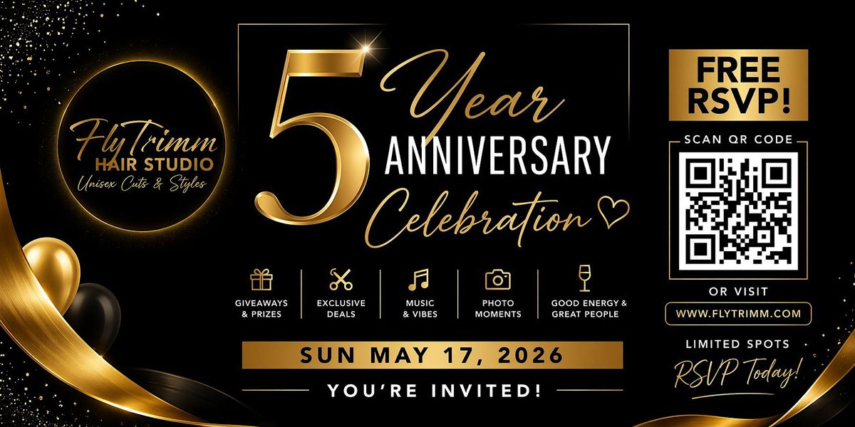 Fly Trimm Turns 5: The Ultimate Anniversary Experience (Free w\/ RSVP)