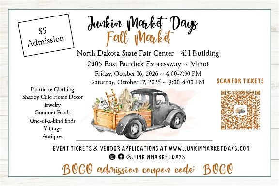 Junkin' Market Days Minot Fall Event (Customer)