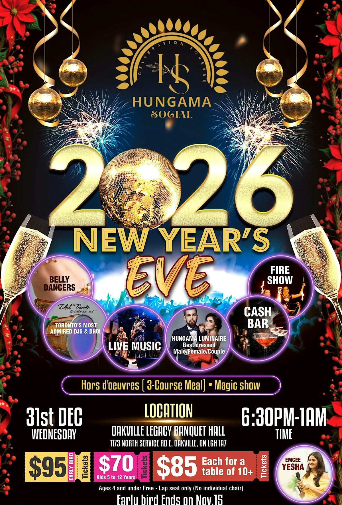 Bollywood Glitz & Glamour: New Year's Eve 2026 with Hungama Social