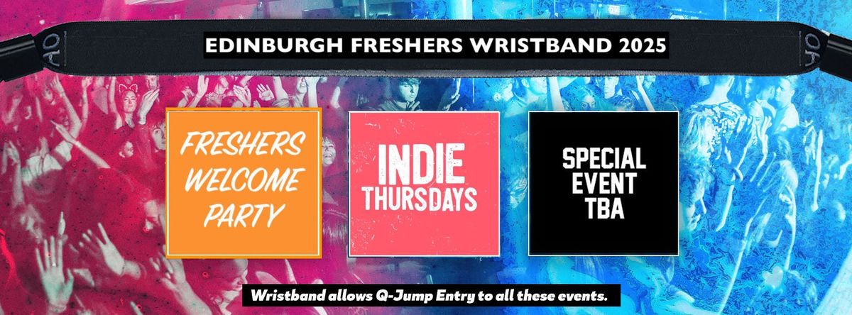 Edinburgh Freshers Invasion 2025 Wristband