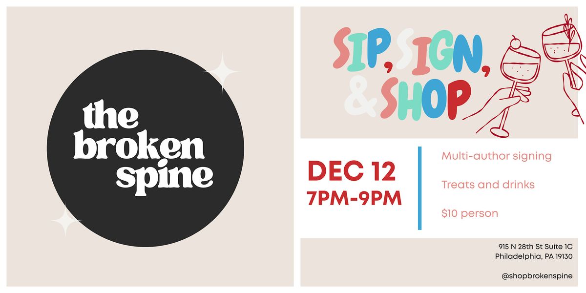 Sip, Sign & Shop - Multi Author Signing Event