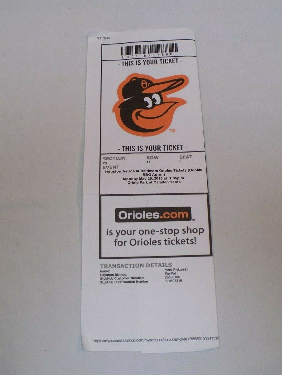 Houston Astros at Baltimore Orioles at Oriole Park at Camden Yards