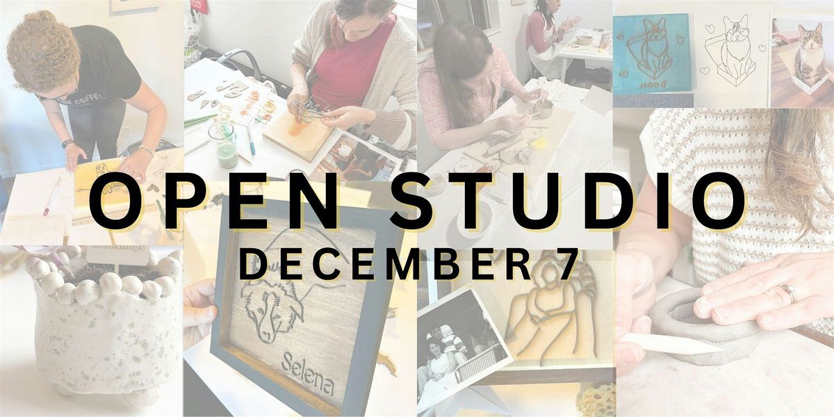 Open Studio Day: Clay + Laser (Session #2, 11am - 1pm)
