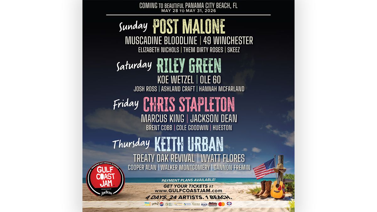 Gulf Coast Jam - (Thursday) with Keith Urban