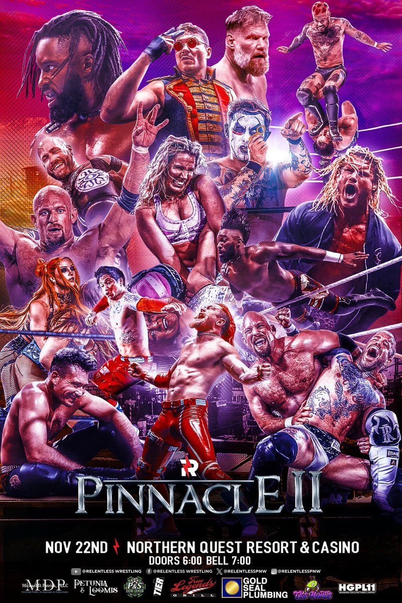 Relentless Wrestling: Pinnacle II at Northern Quest Casino - Pend Oreille Pavilion