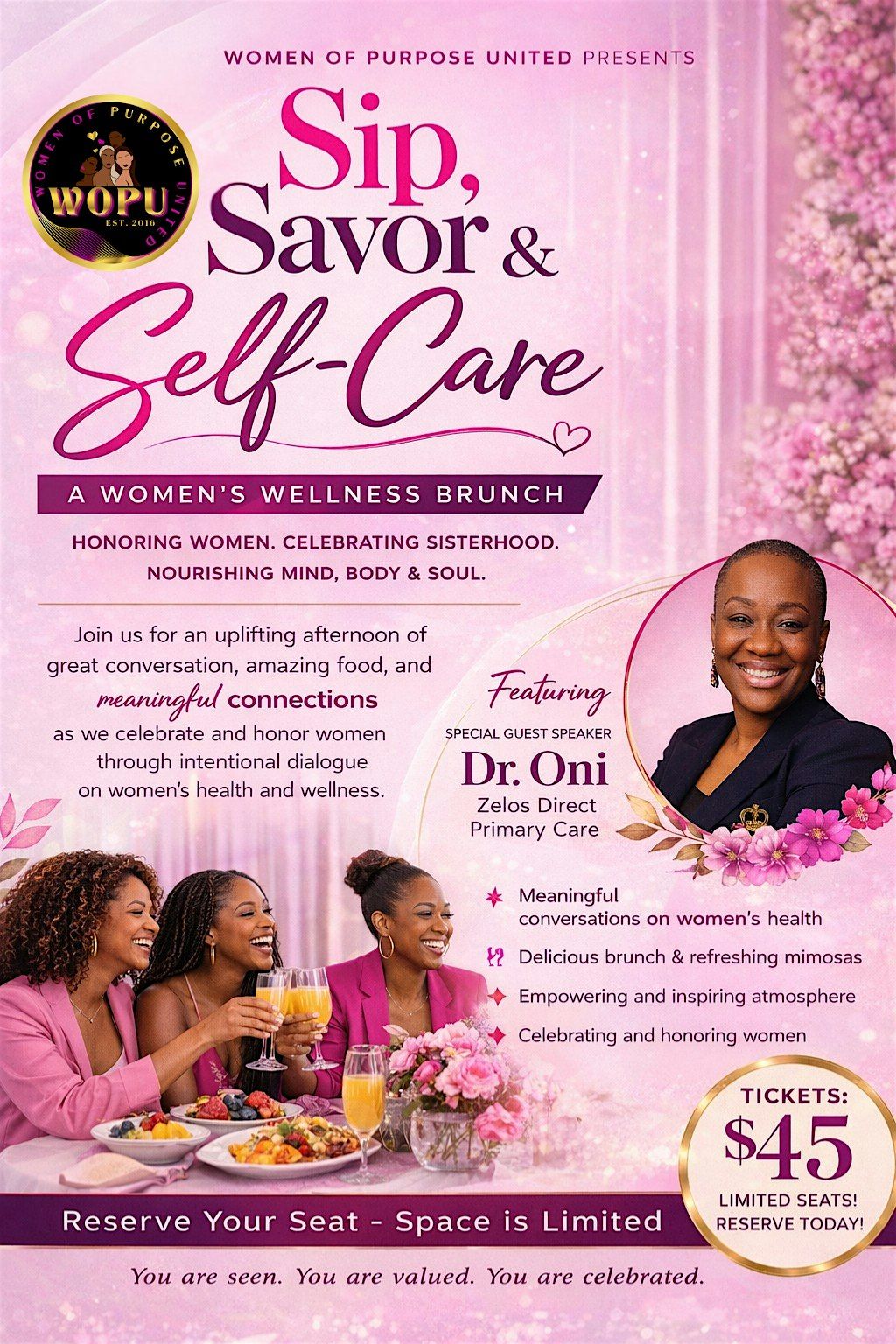 Sip, Savor & Self-Care: A Women\u2019s Wellness Brunch