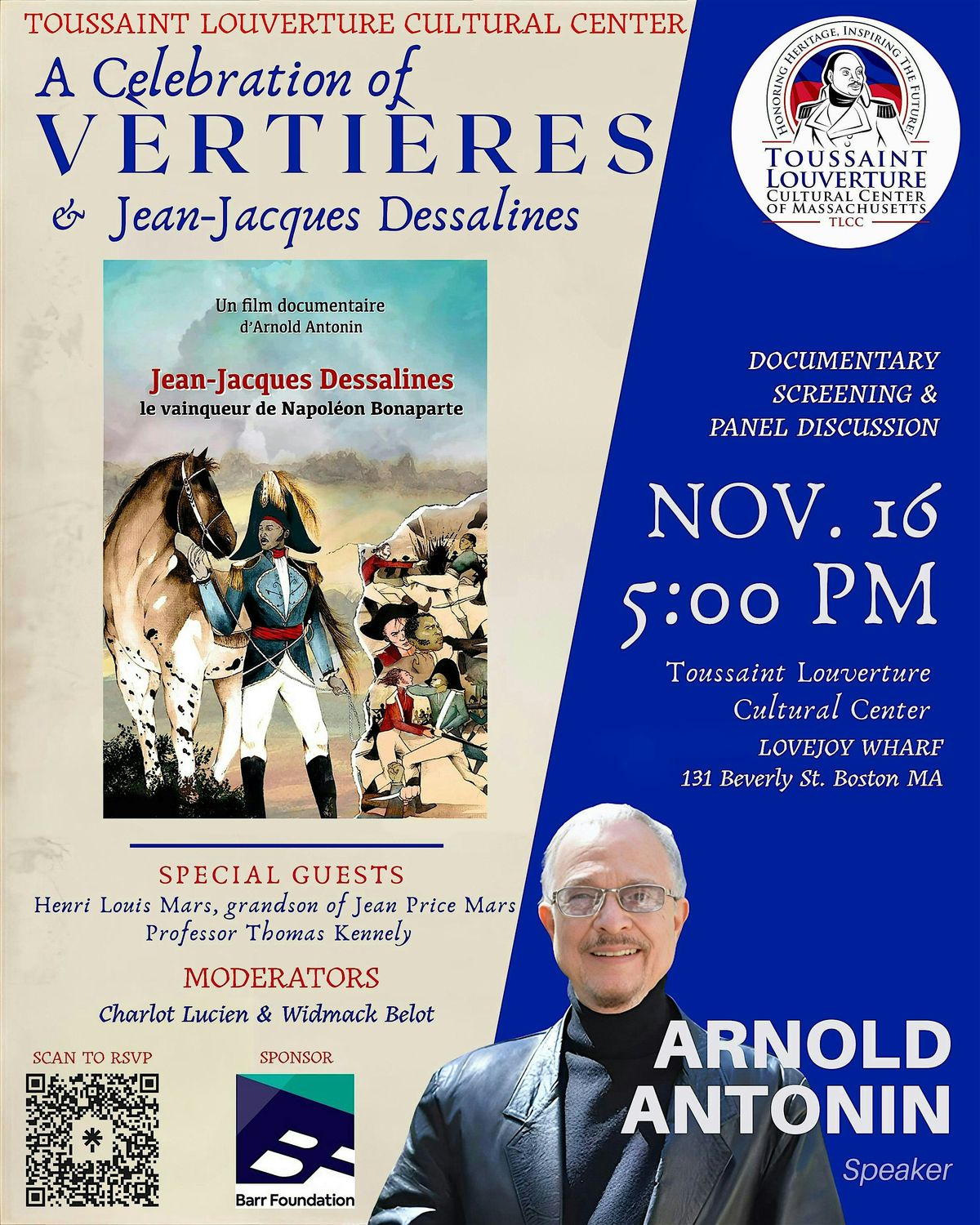 TLCC's Celebration of Verti\u00e8res & Jean-Jacques Dessalines
