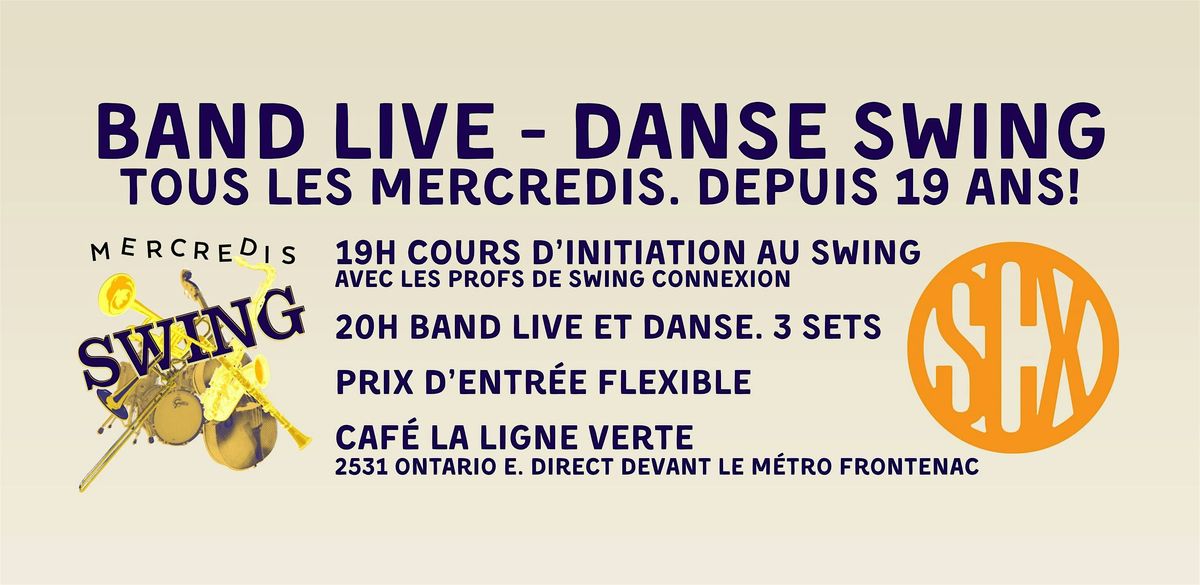 Trio de l'\u00eele aux Mercredis swing - Live jazz and swing dancing !