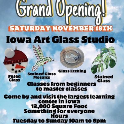 Iowa art glass studio