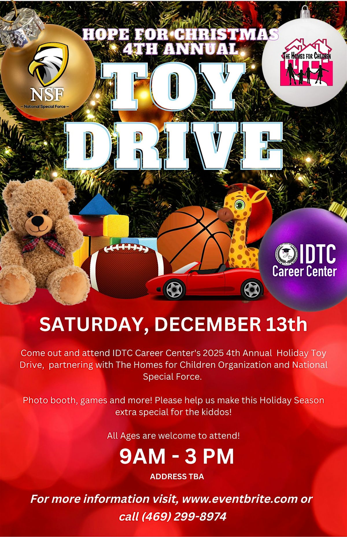 Hope for Christmas 4TH Annual Toy Drive