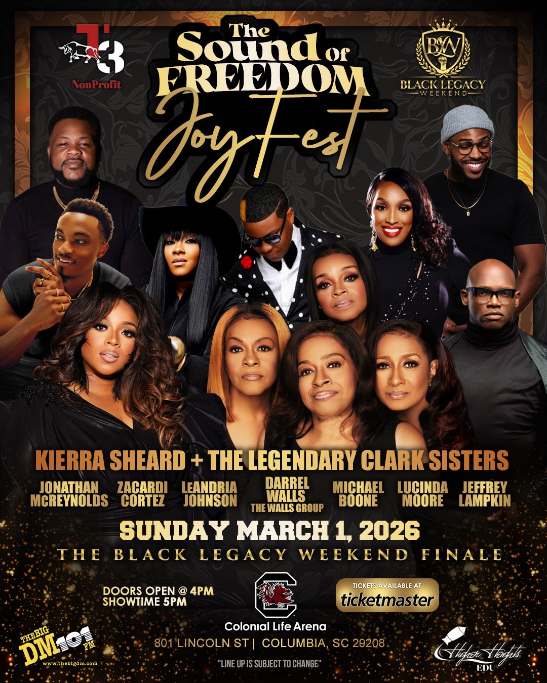 Sounds of Freedom JoyFest: Kierra Sheard Clark Sisters & Jonathan ...