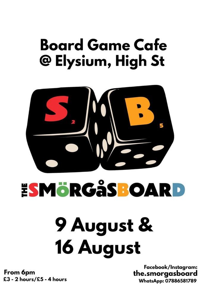 The Sm\u00f6rg\u00e5sboard Board Game Cafe @ Elysium